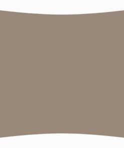 vidaXL Zonnescherm vierkant 6x6 m oxford stof taupe