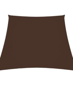 vidaXL Zonnezeil trapezium 2/4x3 m oxford stof bruin