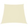 vidaXL Zonnezeil trapezium 2/4x3 m oxford stof crèmekleurig