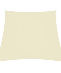 vidaXL Zonnezeil trapezium 2/4x3 m oxford stof crèmekleurig