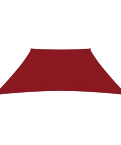 vidaXL Zonnezeil trapezium 2/4x3 m oxford stof rood