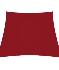 vidaXL Zonnezeil trapezium 2/4x3 m oxford stof rood
