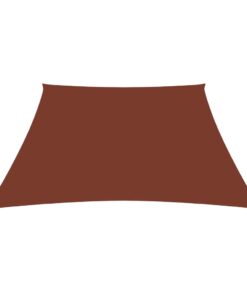 vidaXL Zonnezeil trapezium 2/4x3 m oxford stof terracottakleurig