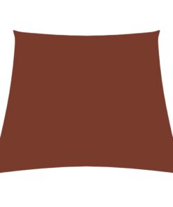 vidaXL Zonnezeil trapezium 2/4x3 m oxford stof terracottakleurig