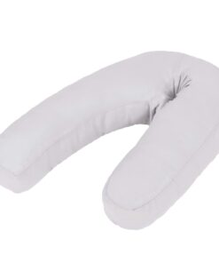 vidaXL Zwangerschapskussen J-vormig 54x(36-43) cm grijs