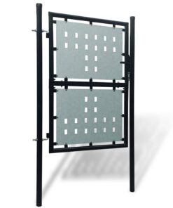 vidaXL Zwarte enkele deur 100x175 cm