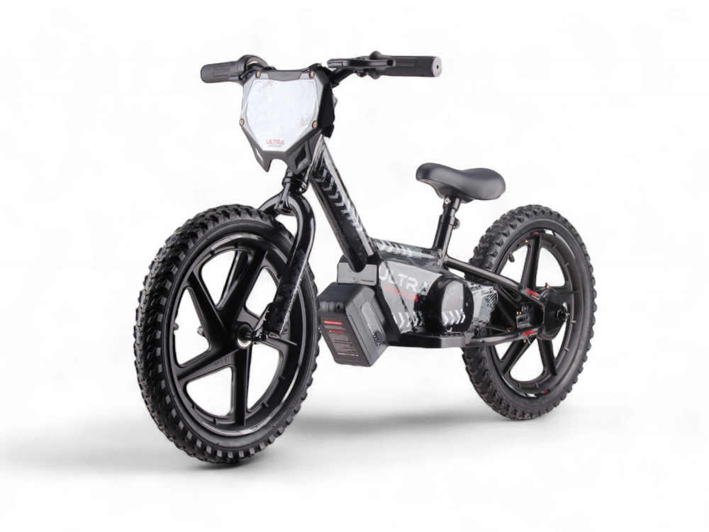 24 volt elektrische balance bike, 16 inch - zwart