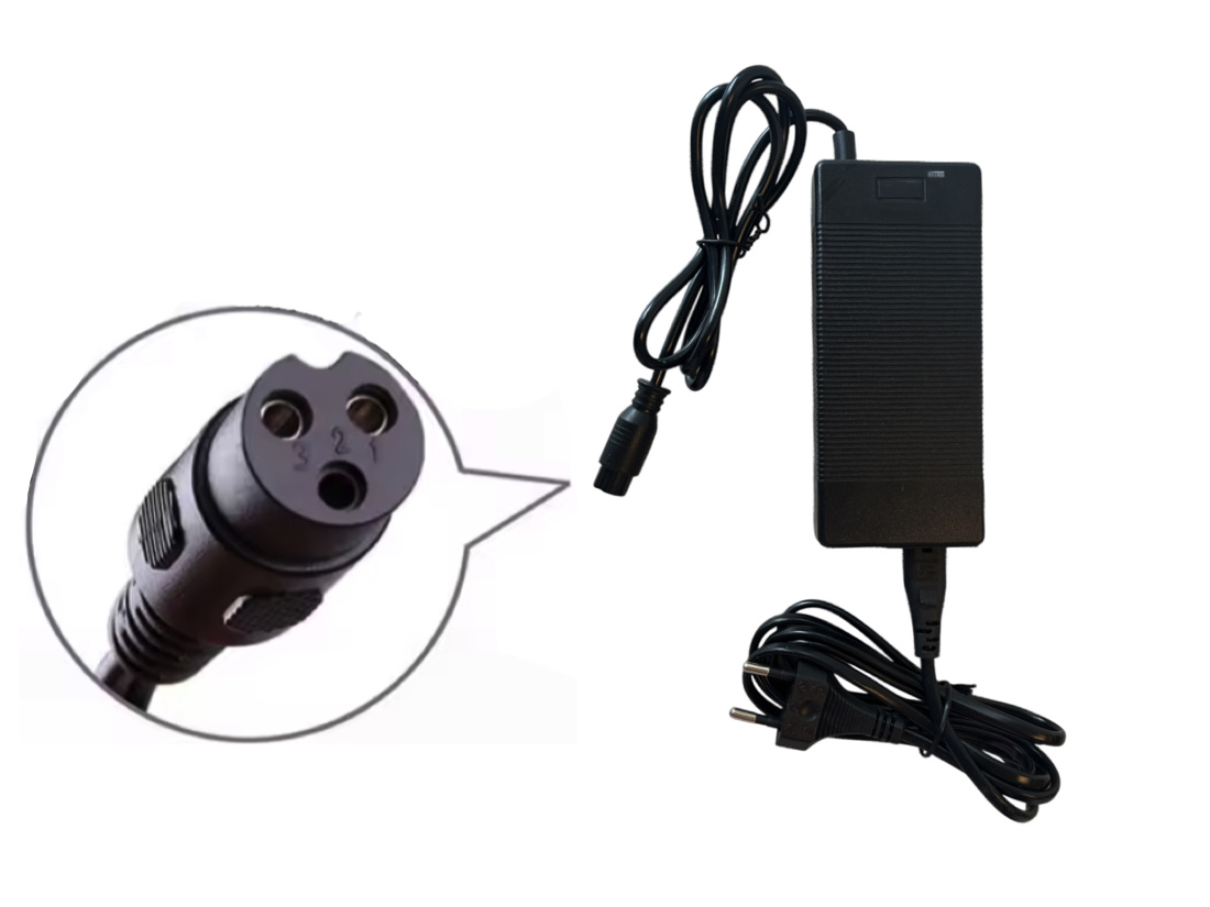 36 volt 2Ah oplader, GX16 3-gats aansluiting