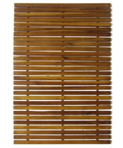 Badmat acaciahout 80 x 50 cm 3 stuks