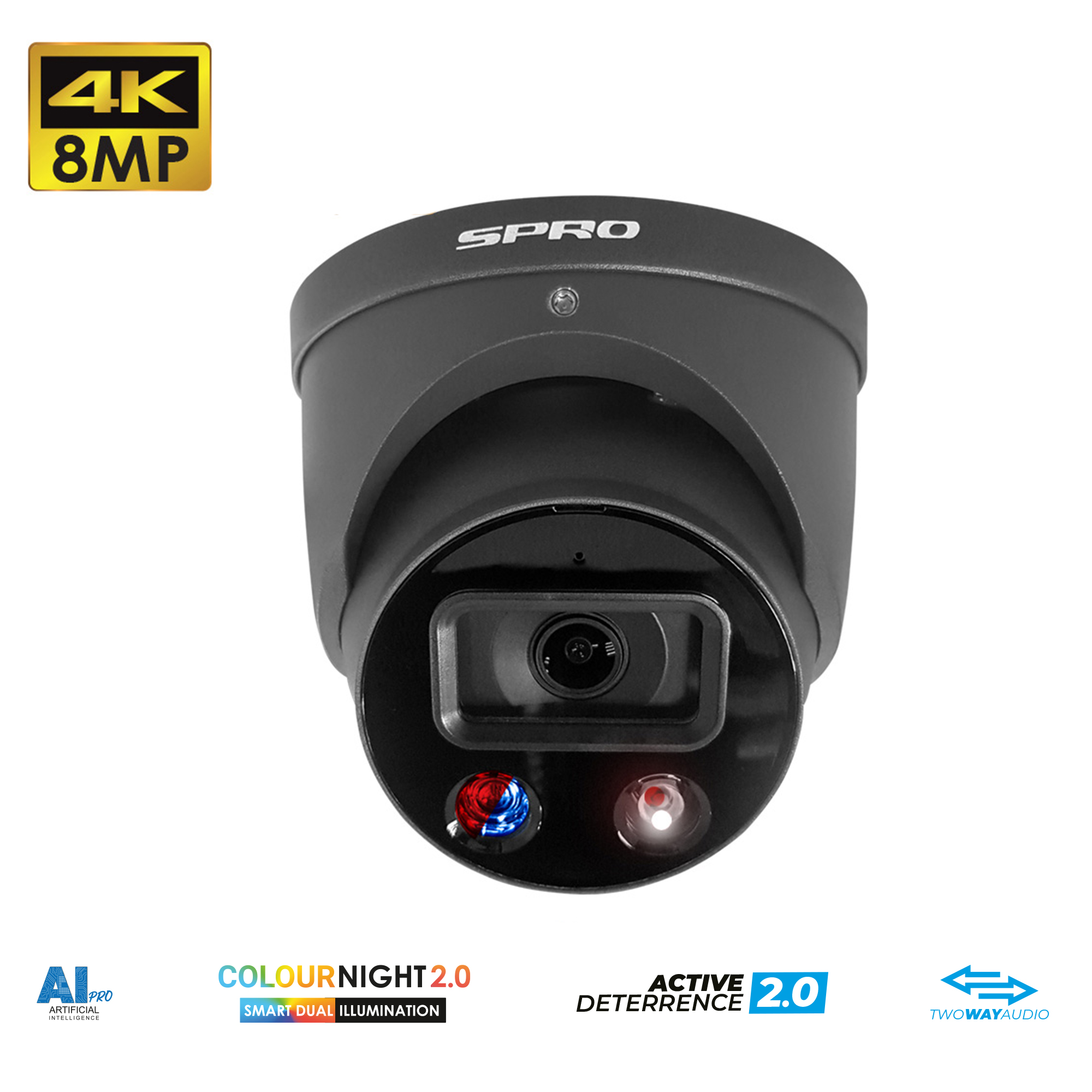 DHIPD80/28LRG/30-D-V3 SPRO 8MP IP Smart actieve afschrikking