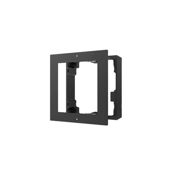 DS-KD-ACW1/BLACK, Hikvision, modulaire intercom, opbouwframe 1 hoog, zwart