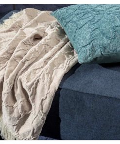 Alternative view of Dutch Decor Florine Plaid met Franjes 140x180 cm Beige