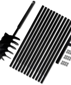 Grondboor met handvat 200 mm en verlengstukken 13 m (staal)