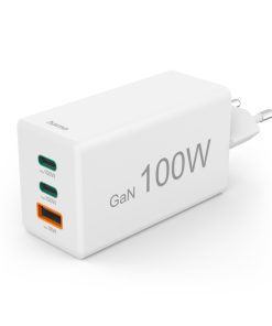 Hama Snellader 100W GaN 2x USB-C PD 1x USB-A QC Wit