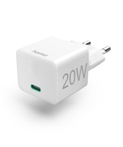 Hama Snellader USB-C PD/Qualcomm® Mini-oplader 20 W Wit