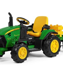 John Deere kinder tractor + aanhanger met afstandsbediening