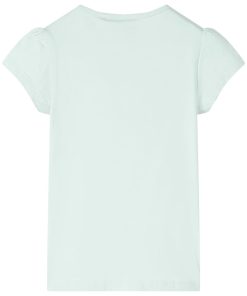Kindershirt 104 lichtmintkleurig