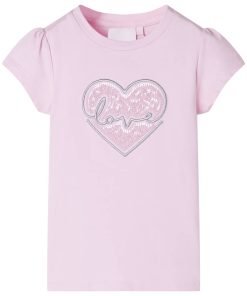 Kindershirt 104 lichtroze
