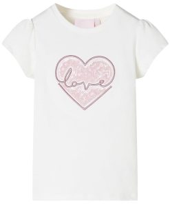Kindershirt 116 ecru