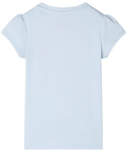 Kindershirt 116 lichtblauw