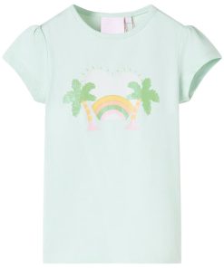 Kindershirt 92 lichtmint