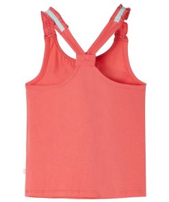 Kindertopje 116 koraalkleurig