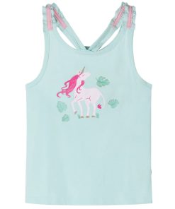 Kindertopje 140 lichtmintkleurig