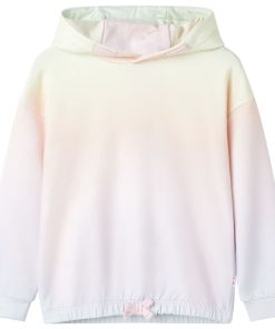 Kindertrui met capuchon 116 sterrenwit