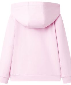 Kindervest met capuchon 116 lichtroze