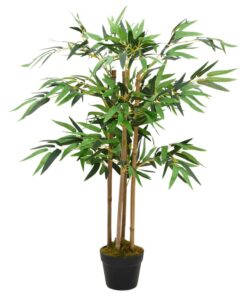Kunstplant bamboe Twiggy met pot 90 cm