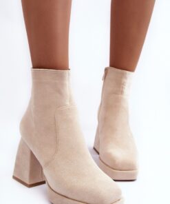 Laarsjes met hoge hak model 186466 Step in style