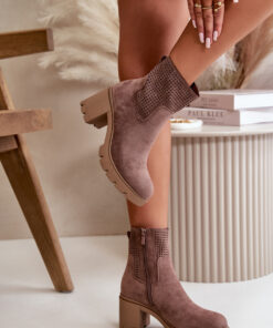 Laarsjes met hoge hak model 199066 Step in style