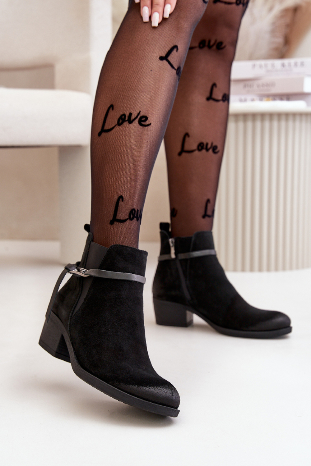 Laarsjes met hoge hak model 199276 Step in style