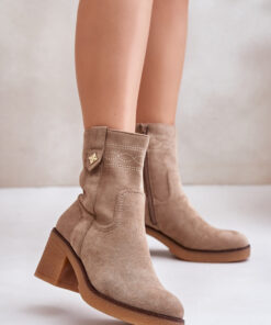 Laarsjes met hoge hak model 201168 Step in style