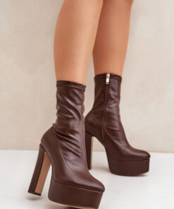 Laarsjes met hoge hak model 204696 Step in style