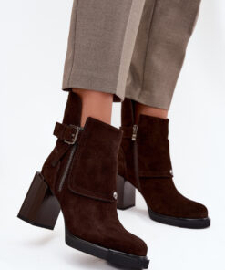 Laarsjes met hoge hak model 217806 Step in style