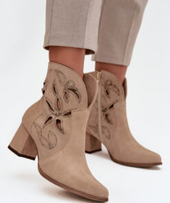 Laarsjes met hoge hak model 219134 Step in style