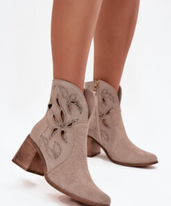 Laarsjes met hoge hak model 222962 Step in style