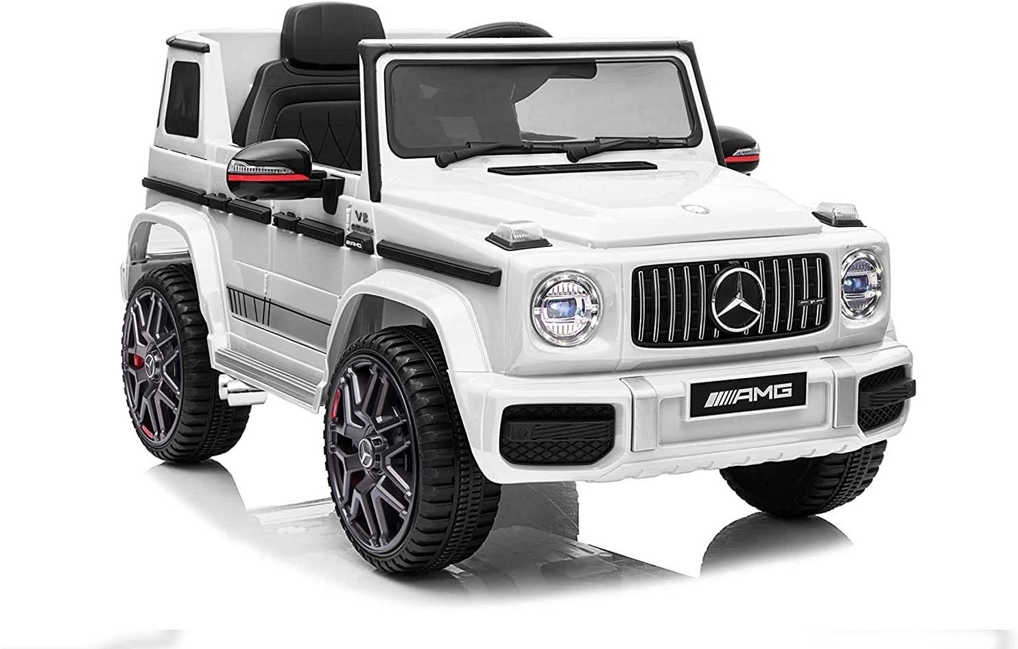 Mercedes G63 AMG Cabrio 12V Wit - Afbeelding 2