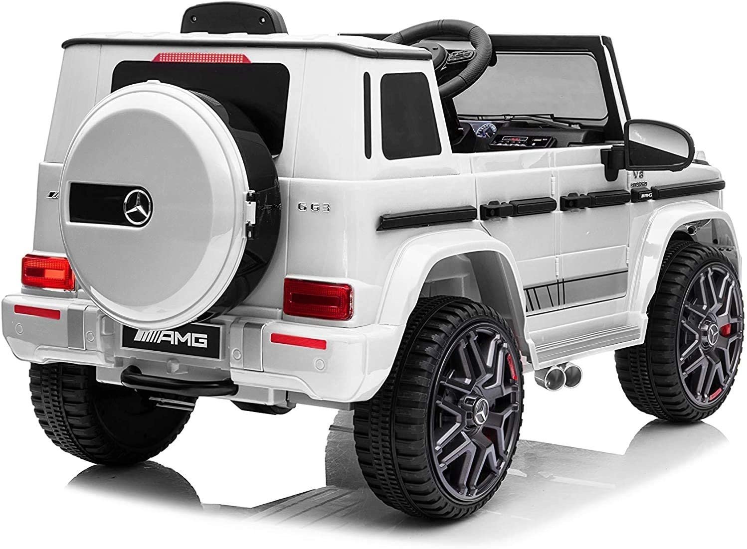 Mercedes G63 AMG Cabrio 12V Wit - Afbeelding 3