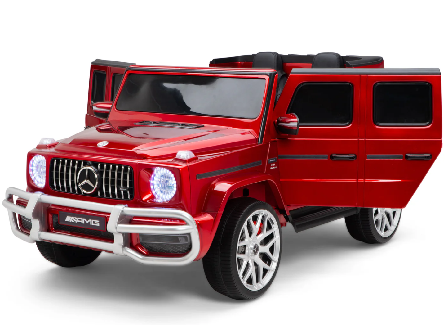 Mercedes g63 12V 2-zits metallic rood - Afbeelding 4