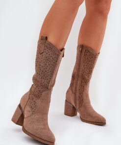 Opengewerkte laarzen model 218495 Step in style