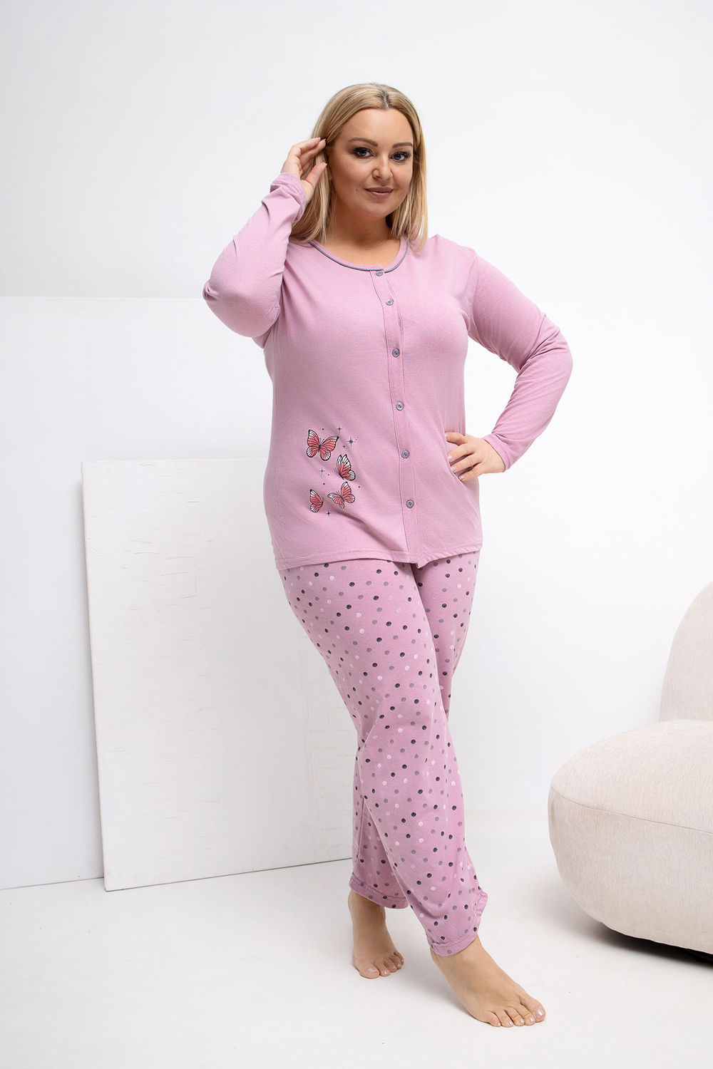 Plus Size Pyjama model 223304 Forever Pink