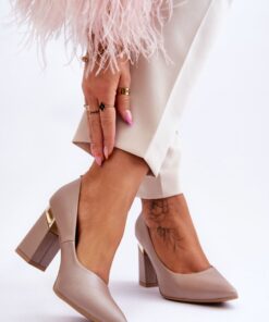 Pumps met dikke hak model 177681 Step in style