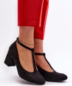 Pumps met dikke hak model 197240 Step in style