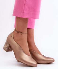 Pumps met dikke hak model 198121 Step in style