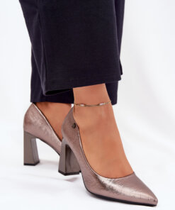 Pumps met dikke hak model 216311 Step in style