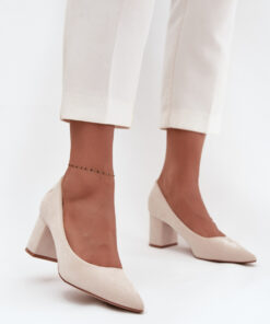 Pumps met dikke hak model 218683 Step in style