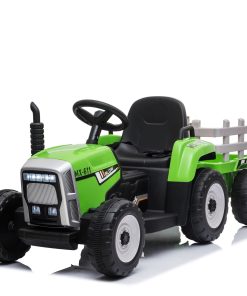 Trekker met aanhanger 12V Groen