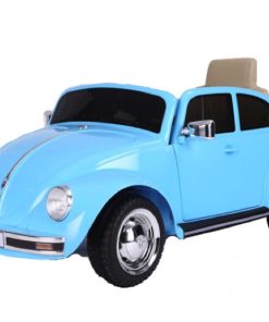Volkswagen Beetle Oldtimer, 12 volt kinderauto met rubberen banden en meer!